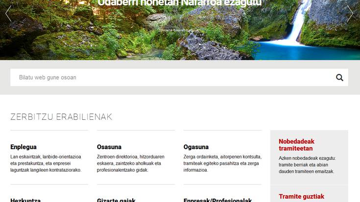 Azala berritu du nafarroa.eus webguneak