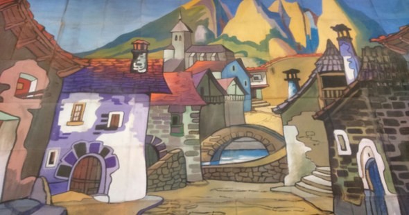 Duguna dantza taldearen lehen ikuskizuna, erakusketa batean - 1