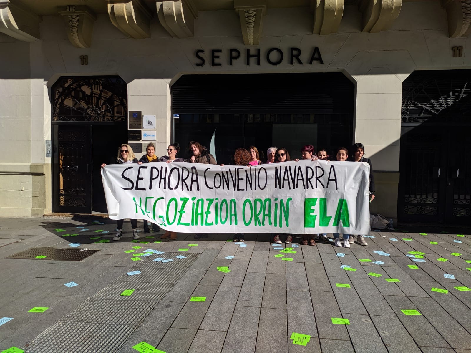 "Beharrezkoa den denboran" greban jarraituko dute Sephorako langileek