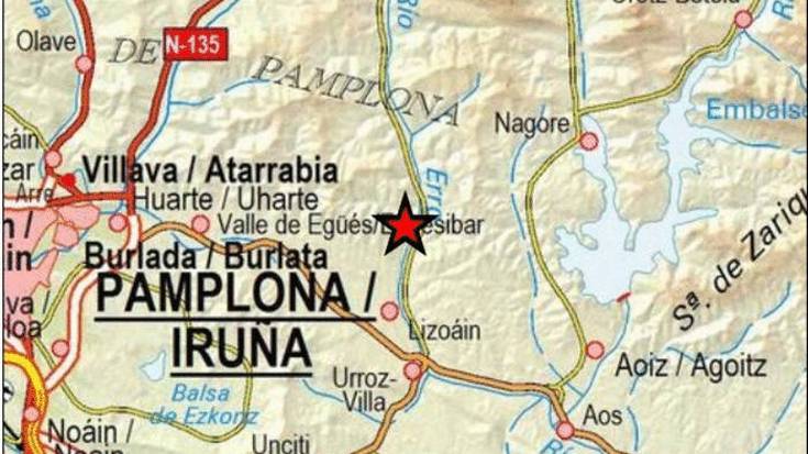 Lurrikara izan da goizaldean Lizoain-Arriasgoitin