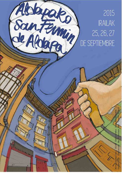 2015eko Aldapako sanferminek badute kartela