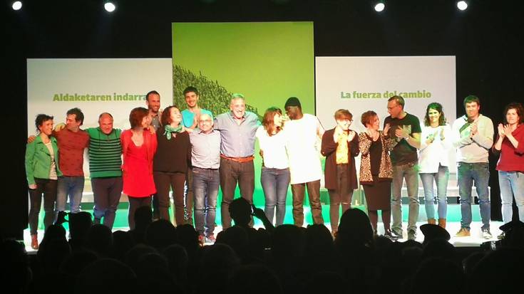 Amaia Izko eta Marian Aldaia Iruñeko EH Bilduren zerrendaren berrikuntzak