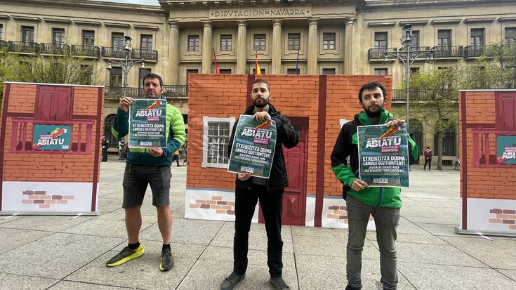 Nafarroako etxebizitza lege proposamena ez nahikotzat jo du LAB sindikatuak