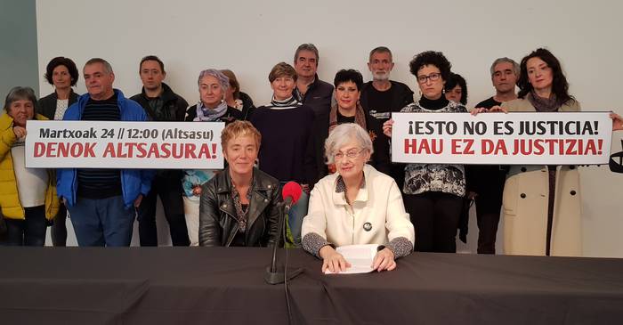 Altsasuko auzian justizia eskatuko dute kalean martxoaren 24an