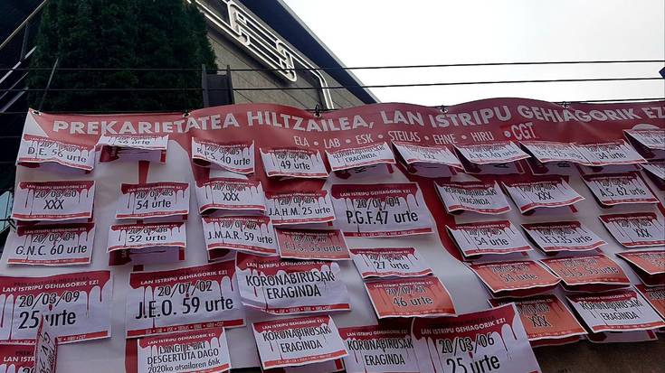 Kamioilari bat hil da lan istripuz, Orkoienen