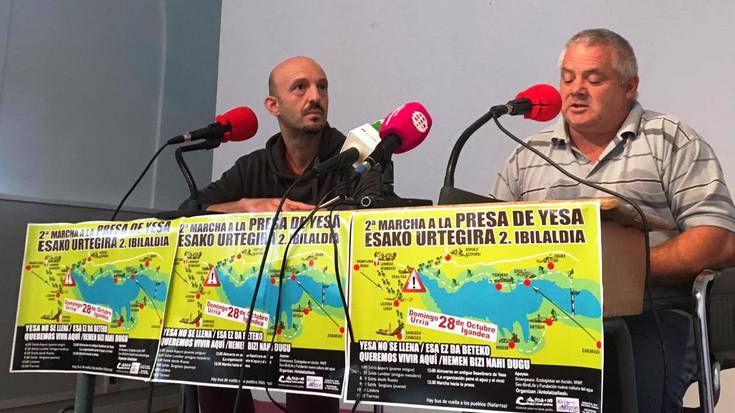 Esako urtegiko lanak geldi ditzatela eskatuko dute