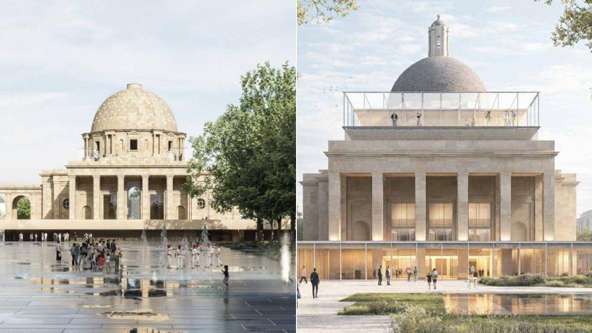 Iruñeko Erorien Monumetua adieraberritzeko bi proposamen