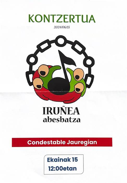 Iruñea abesbatza kontzertuan