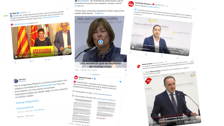 Kataluniako epaiaz erreakzioak, Nafarroan