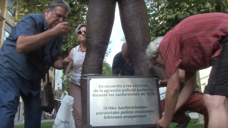 Kartela birjarri dute Gogoan monumentuan