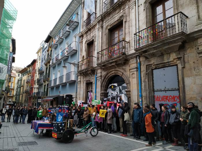 40 eragileren babesa jaso du Maravillas gaztetxearen aldeko manifestazioak