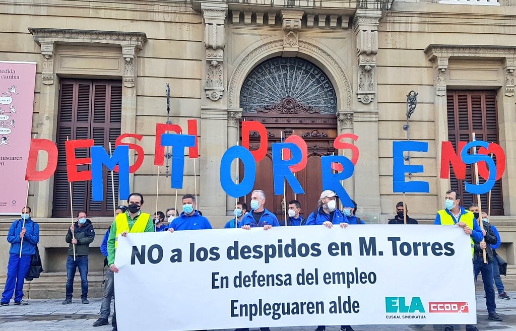 Lan erregulazioko espedientea 67 kaleratzeetara murriztea proposatu du MTorresek