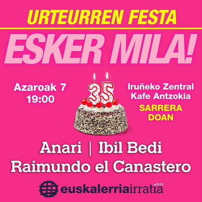 Euskalerria Irratiaren 35. urteurren festa