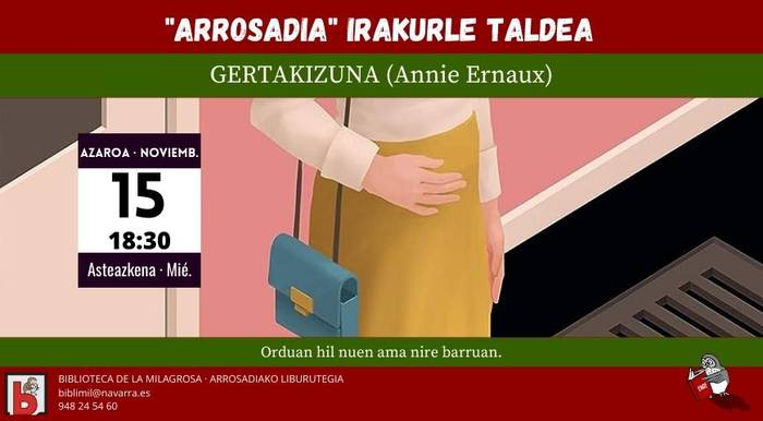 Irakurle taldea: Annie Ernauxen 'Gertakizuna'