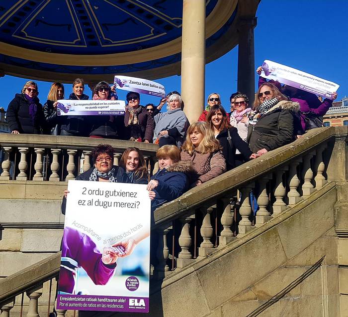 Adinekoen zentroetako errealitatea kanpaina bidez ikusarazi nahi du ELA sindikatuak