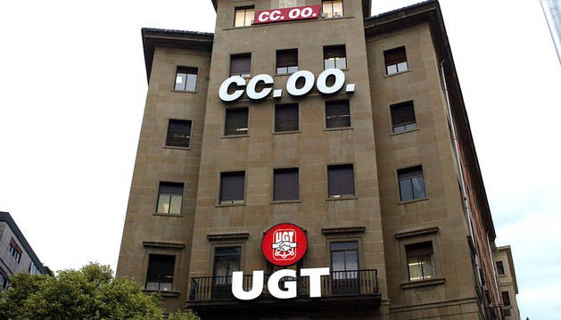 UGTren eta CCOOren aurrekontuen zati handi bat UPNren gobernuek ordaindu dute