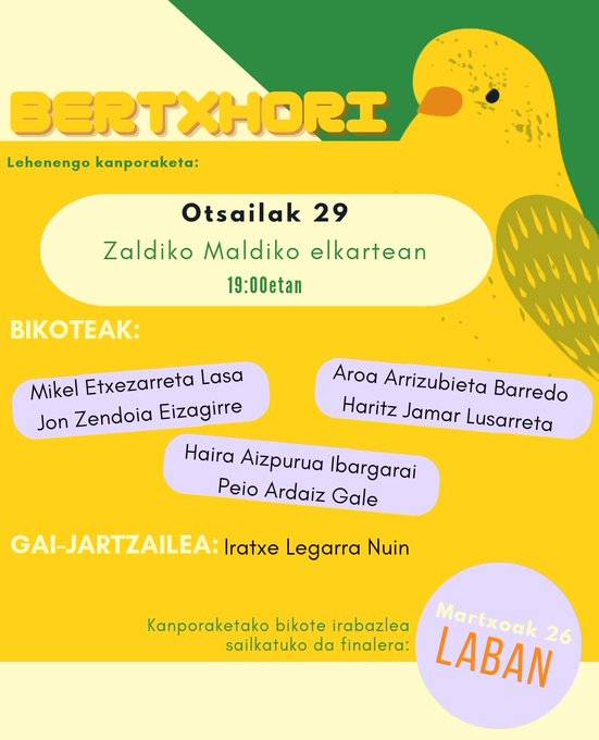 Bertx(H)ori: kanporaketa bikoteka