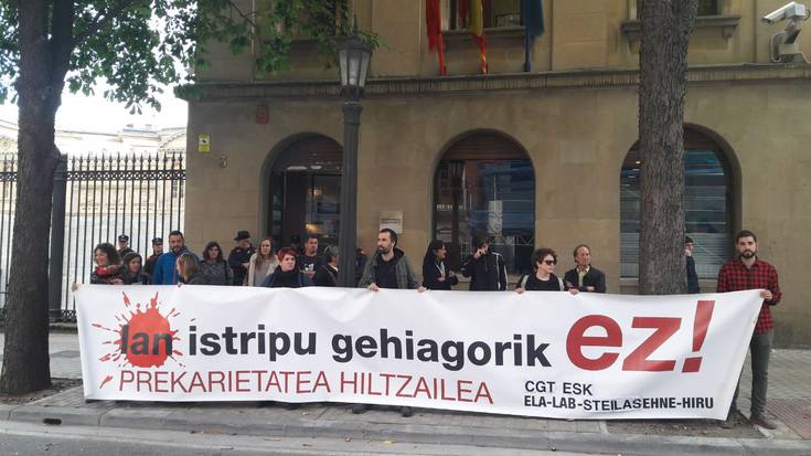 Barasoainen izandako lan istripua salatu du gehiengo sindikalak