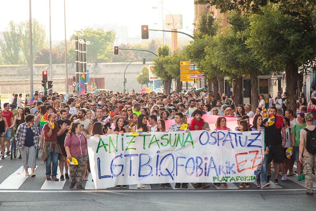 LGTBIQ+ aldarriek Iruñeko kaleak hartuko dituzte gaur
