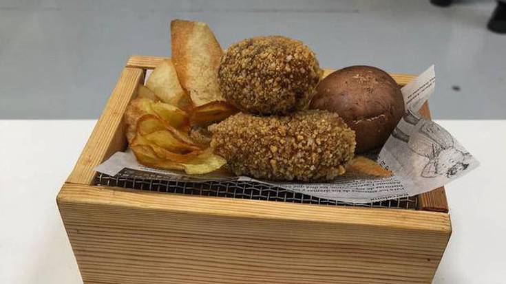 Iruñazarra jatetxeko 'Croquichampi', Nafarroako kroketarik onena