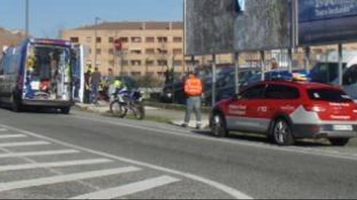 32 urteko motorzale iruindar bat larri zauritu da Galarren izandako istripu batean