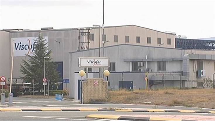Lanuztea Kasedako Viscofan enpresan langile baten heriotza salatzeko