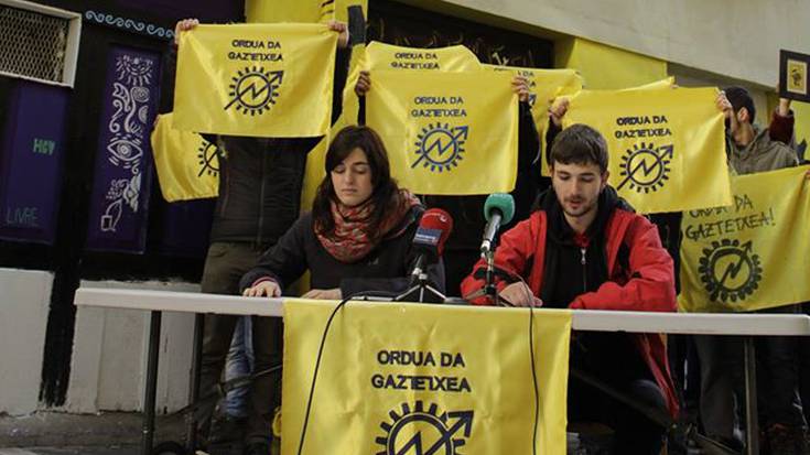 Proiektu autogestionatuen aldeko borroka kalean dagoela esan dute Iruñeko gaztetxeko kideek