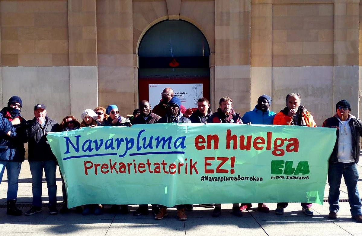 Navarpluma: 22 eguneko greba duintasuna aldarrikatuz