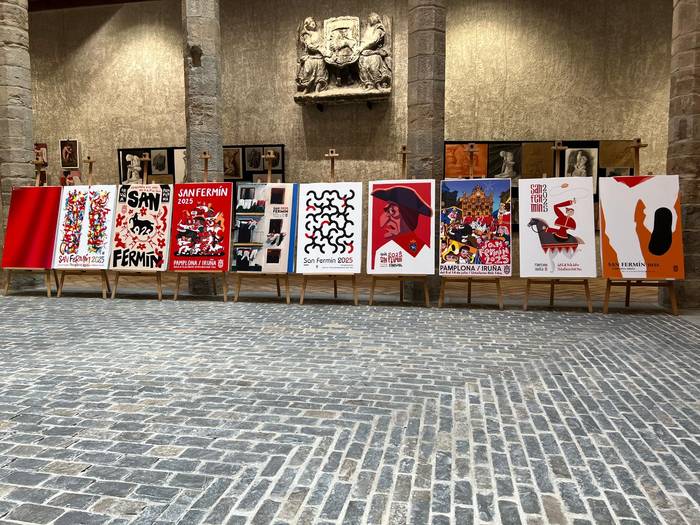 Hauek dira 2025eko sanferminak iragartzeko hamar kartel finalistak