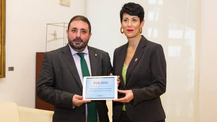 Nafarroako Parlamentuak 2020ko aurrekontuen proiektua jaso du