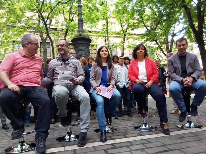 'Unidos Podemos Nafarroak' zerrendaburu ditu Ione Belarra Kongresura eta Iñaki Bernal Senatura