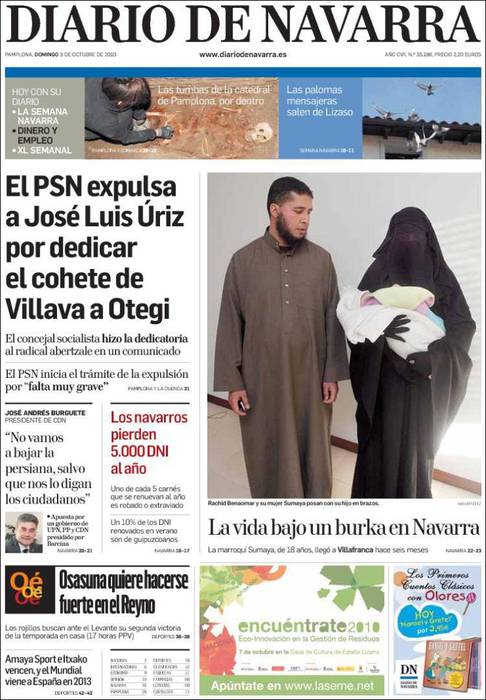 Burka (Diario de) Navarrara iritsi da