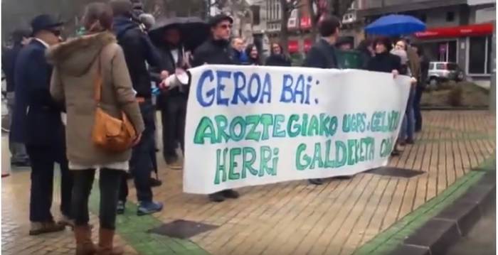 Manifestazioa eginen dute apirilaren 23an Aroztegiko proiektuaren aurka 