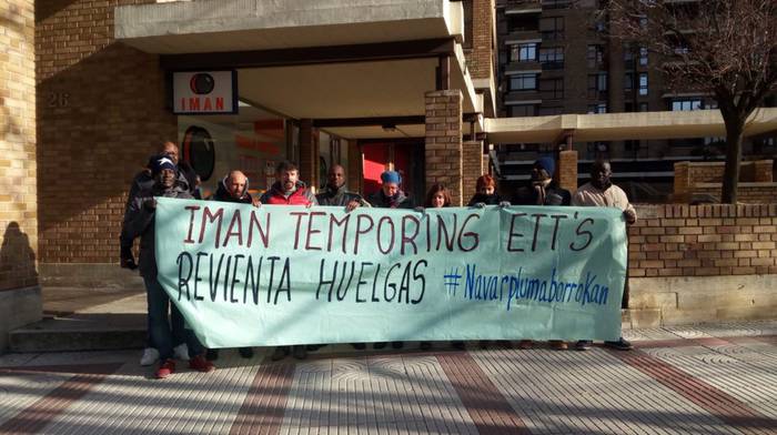 Navarplumako langileen grebaren "hutsunea" betetzeko langileak kontratatzen ari dira