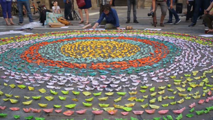 'Itotako ametsak' artelana, Mediterraneoan hildako guztiak gogoan