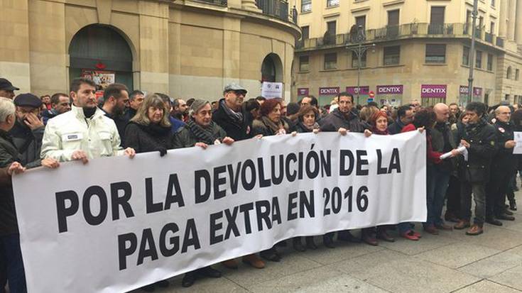 Zor dieten ordainsaria exijitu diote Gobernuari langile publikoek