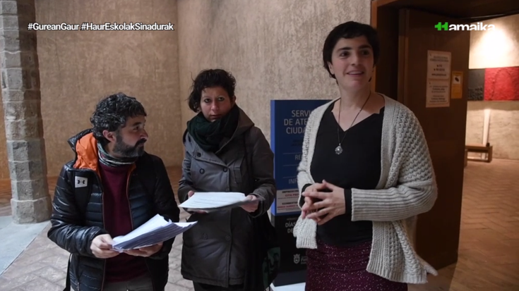 Haur eskola euskaldunen aldeko 9.000 sinadura erregistratu dituzte