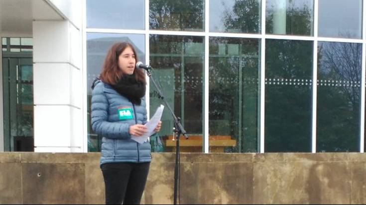 Leire Gallego (ELA): "Gaur Agoizko Siemens Gamesa da, baina bihar beste bat izan daiteke"