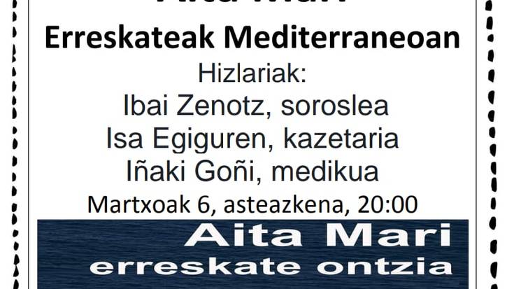 Aita Mari. Erreskateak Mediterraneoan