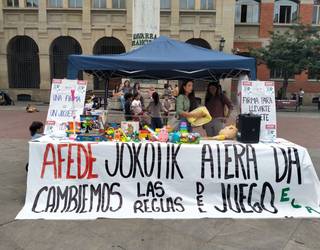 "Joko arauak aldatzeko" eskatu dute Antsoaingo Afede jostailu dendako langileek