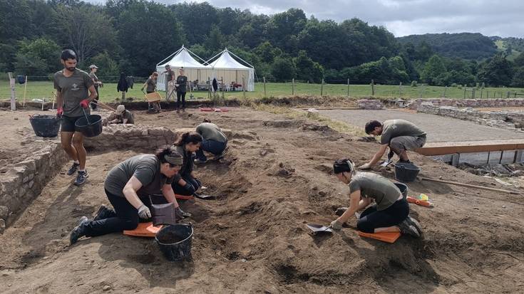 III edo IV. mendeetako labea aurkitu dute Zalduako aztarnategi erromatarrean