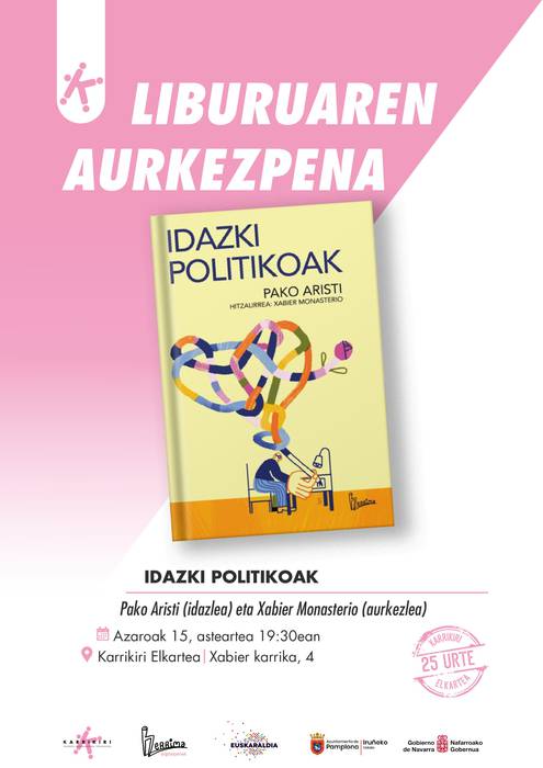 'Idazki politikoak' liburuaren aurkezpena