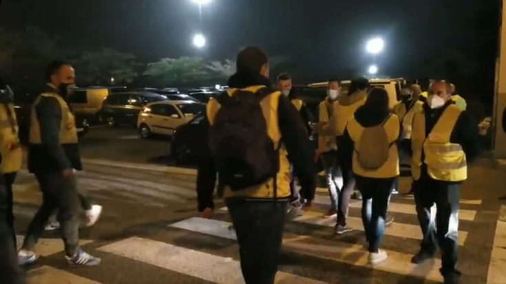 Trenasako langileek Beasaingo CAF enpresara eraman dute protesta