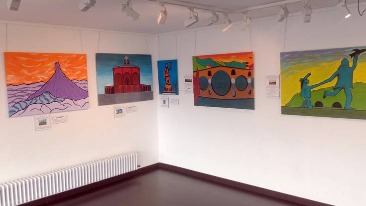 Atena Fundazioko ikasleek Iruñeko Gazteriaren Etxera eraman dituzte euren sorkuntzak