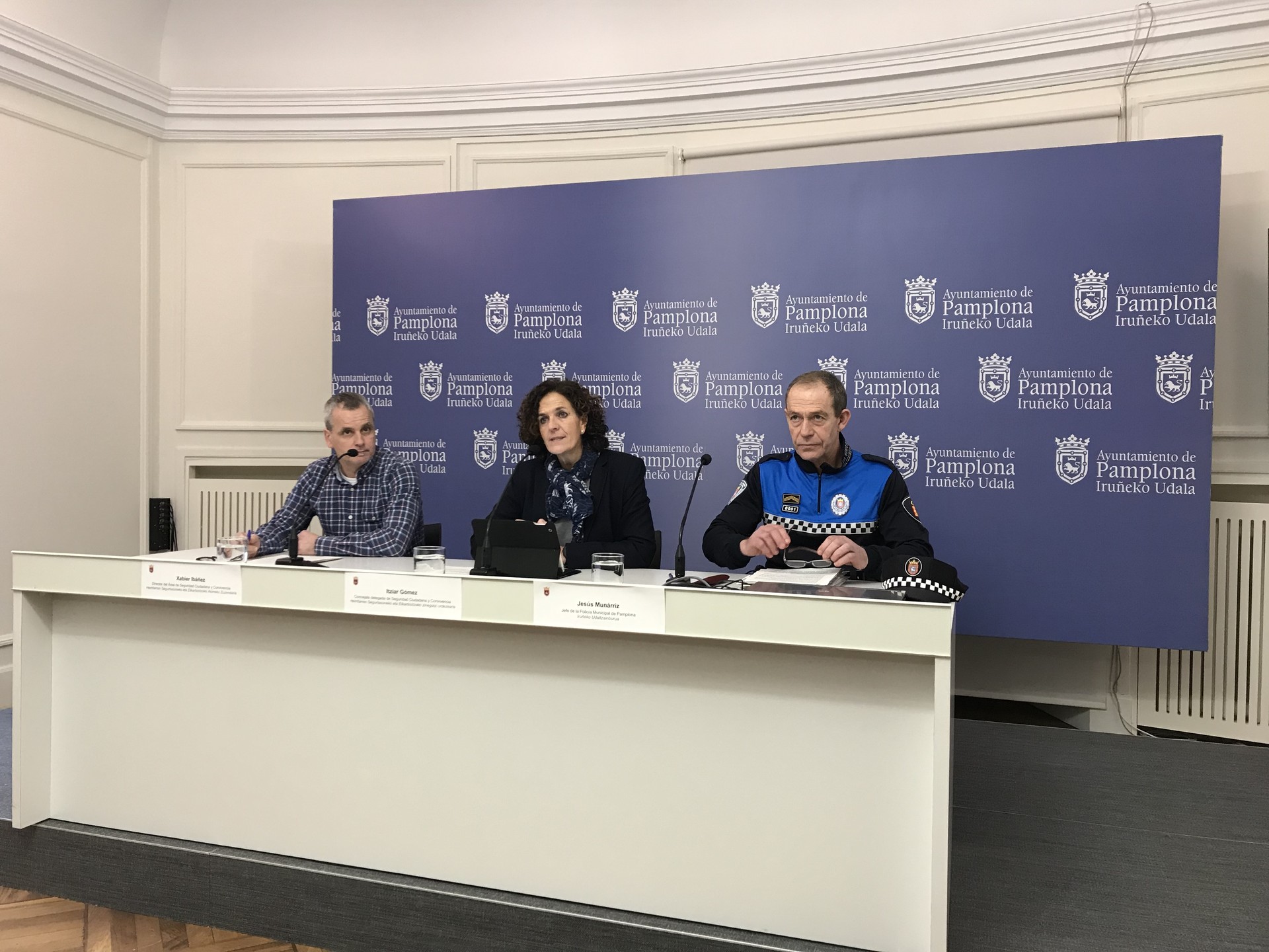 Goruntz egin du Iruñeko udaltzainei dei egiten dien hiritar kopurua