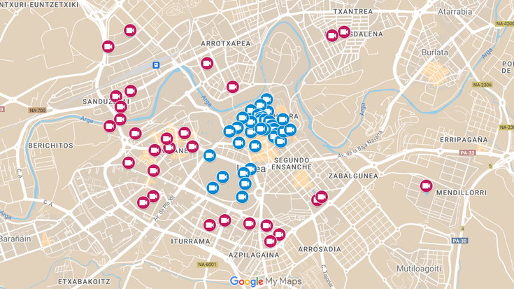 Iruñeko Udalak 59 zaintza kamera gehiago jarriko ditu
