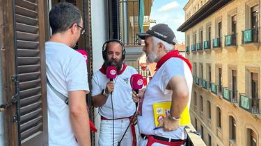 Sanferminei errepasoa, Ion Orzaiz eta Martxelo Diaz kazetariekin