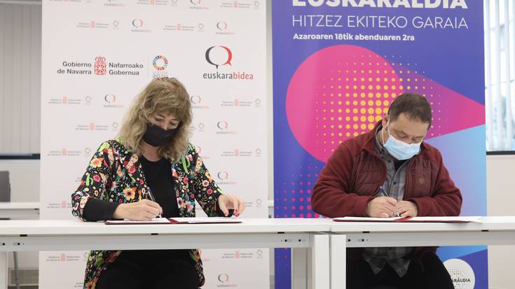 Topaguneak eta Gobernuak Euskaraldia "gauzatzeko" hitzarmena sinatu dute