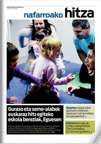 Gurasoek eta seme-alabek euskaraz hitz egiteko eskola bereziak, Eguesen