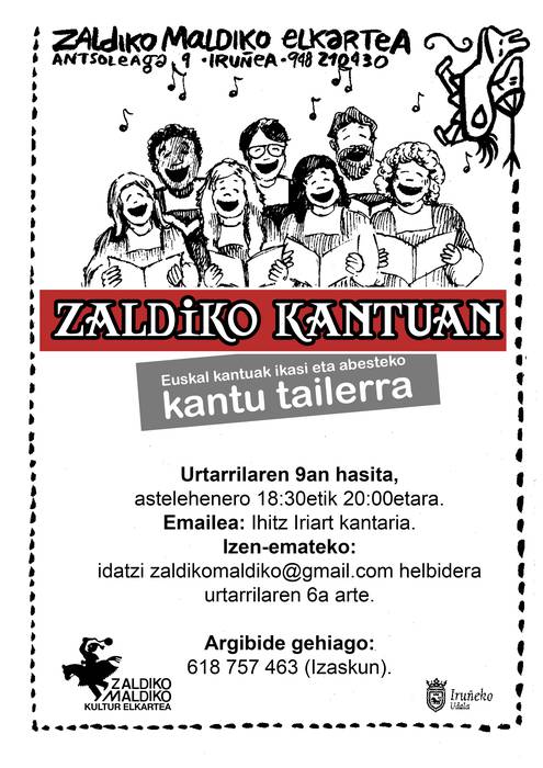 "Zaldiko Kantuan" Kantu Tailerra